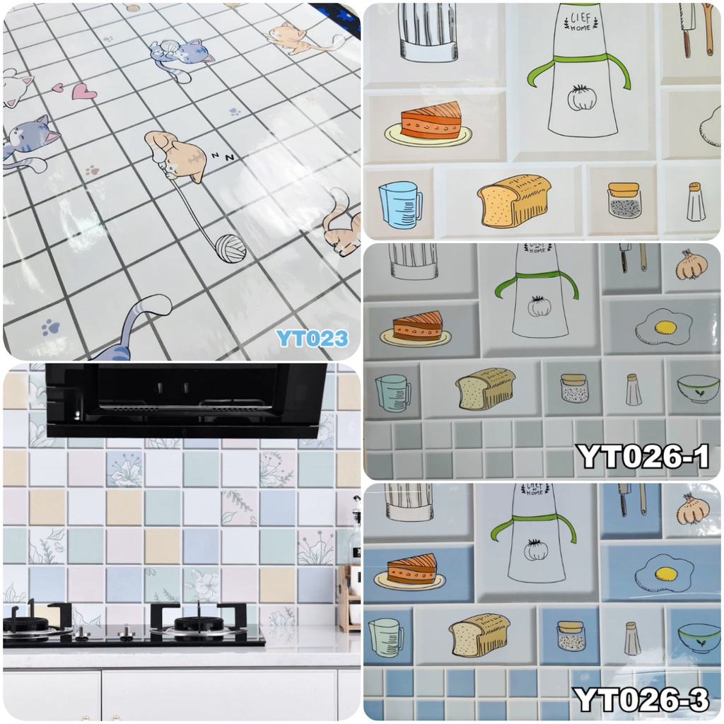 Stiker Dapur Anti Minyak Stiker Dapur Tahan Panas dan Anti Air 60Cm x 5m - Unikdekorasi