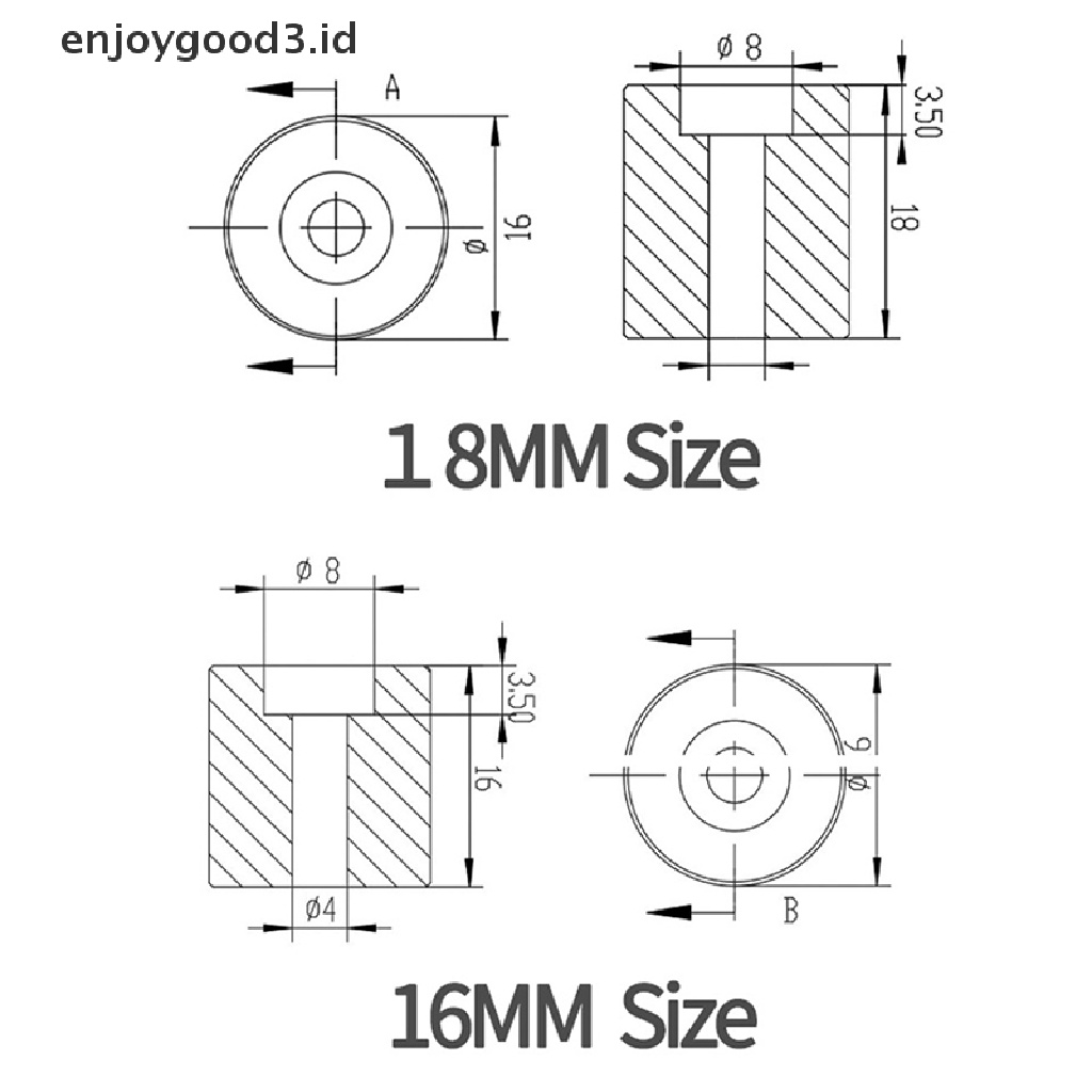 4pcs Spacer Hot Bed Untuk Printer 3d