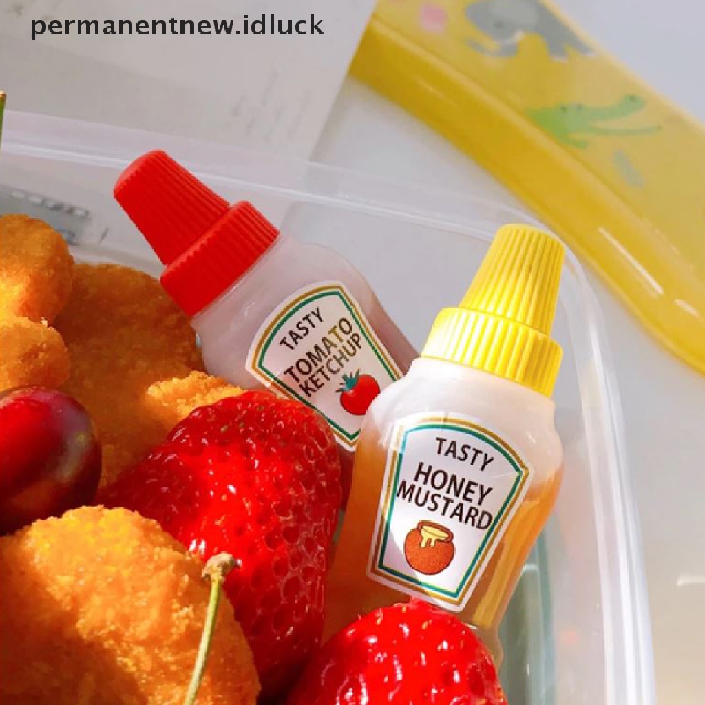 4 Pcs Botol Wadah Saus Tomat Salad Mini Portabel Ukuran 25ML