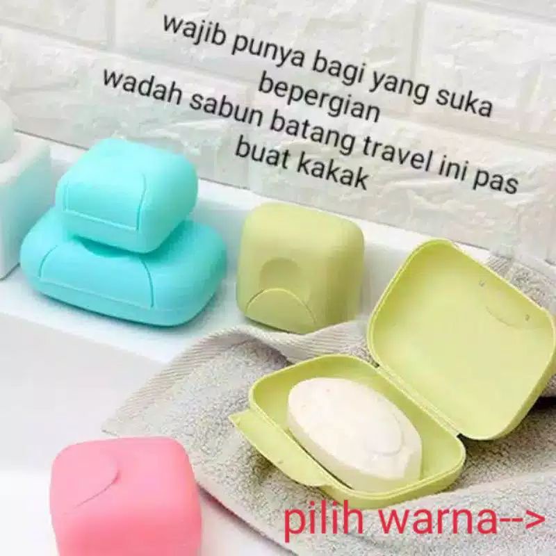 TEMPAT SABUN BATANG TRAVEL KOTAK/ WADAH SABUN BATANG