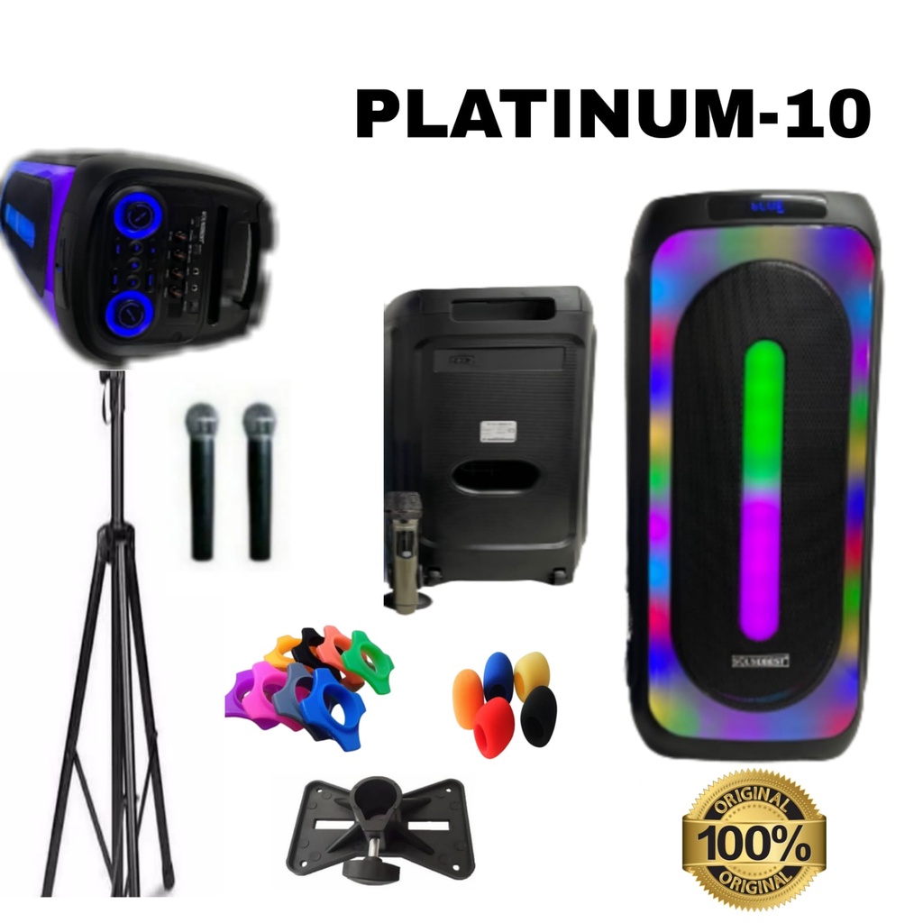 Speaker Portable Wireless Soundbest Platinum 10 Original