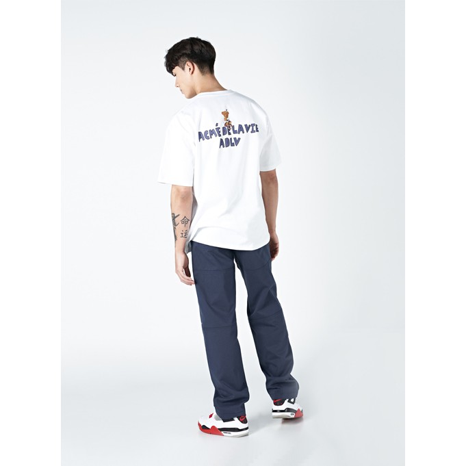 ADLV Check Pants Bear Tee White 100% Authentic