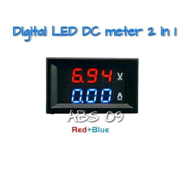 Voltmeter dc volt ampere meter alat ukur pengukur cek tester tegangan batre battery accu aki motor
