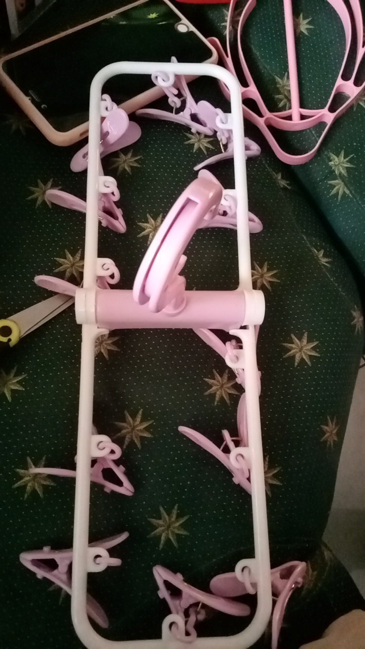 [cod] Jemuran Gantungan 12 Jepitan Untuk Sendok Hanger Handuk Celana Dalam Bra Bisa Multifungsi