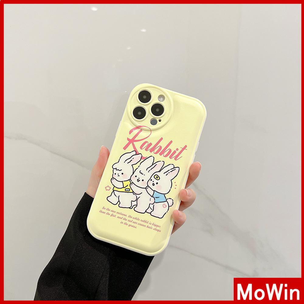 iPhone Case TPU Silicone Soft Case Airbag Shockproof Protection Camera Cute Cartoon Rabbit Compatible For iPhone 11 Pro Max 13 Pro Max 12 Pro Max 7Plus xr XS Max