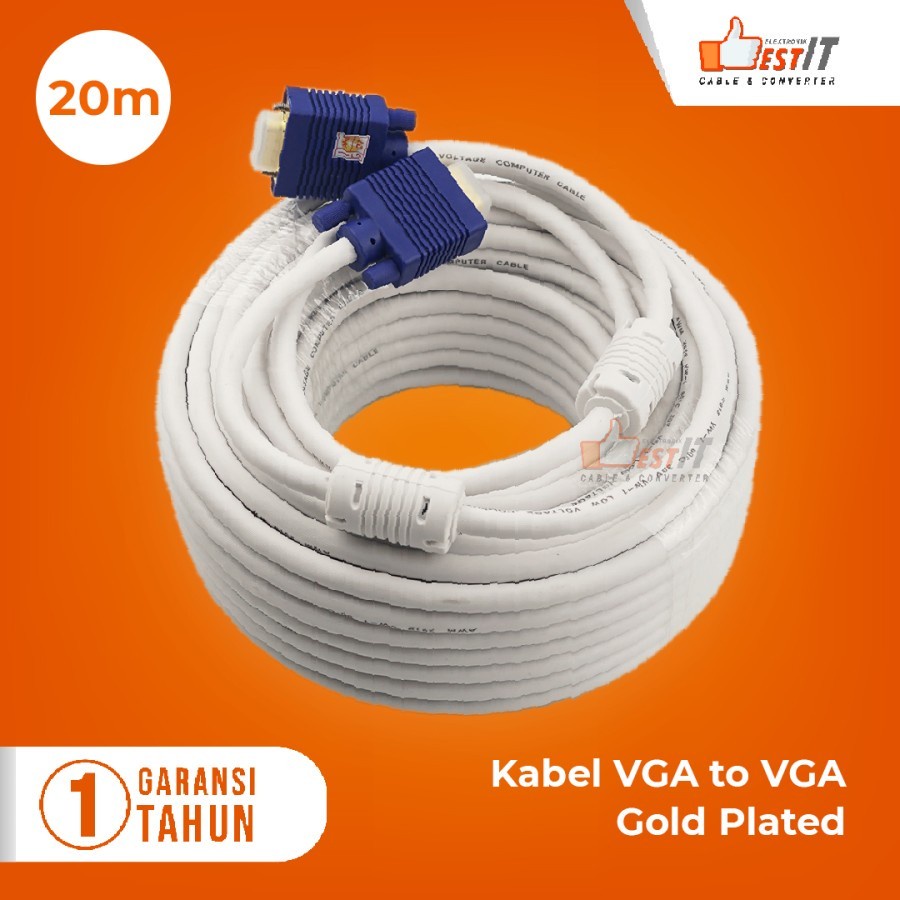 NYK Kabel VGA Komputer Laptop High Quality 1.5M 3M 5M 10M 15M 20M