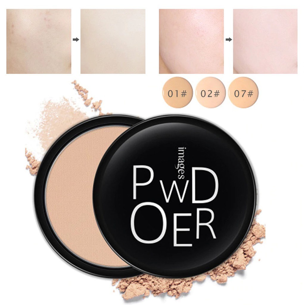 Powder Images Sadoer Professional Pressed Bedak Padat Glowing Anti Air dan Lama