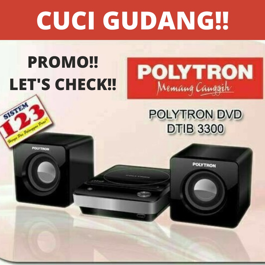 PROMO DISKON YUK DICEK - POLYTRON DTIB 3300 Home Theater System