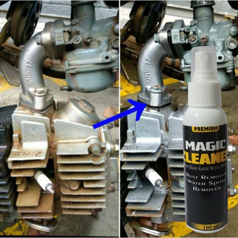 Pembersih Kerak/Karat pada Mesin Motor dan Mobil Magic Cleaner Pembersih Blok Mesin
