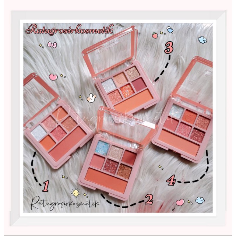 PROMO!!!EYESHADOW &amp; BLUSHER LOVE ME STRAWBERRY KISS BEAUTY NO.87128