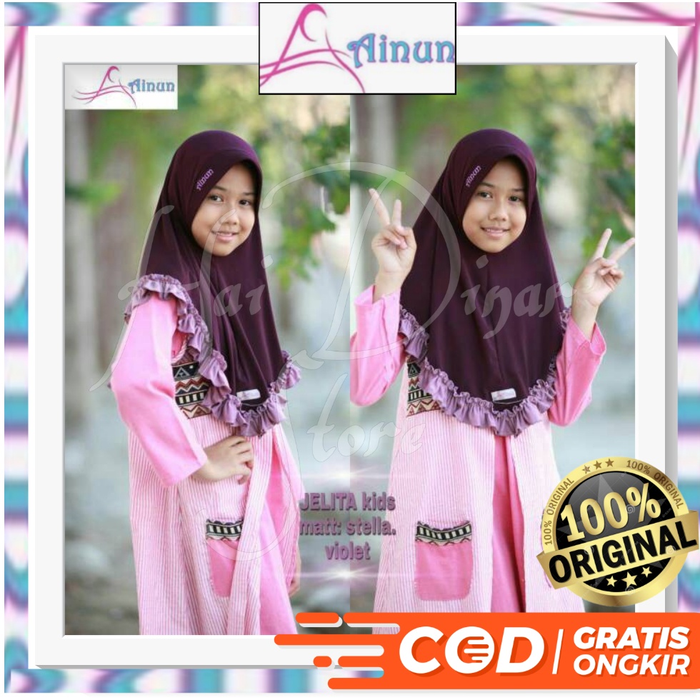 [Baru] Ainun Hijab Anak Ainun Bergo Jelita Ready