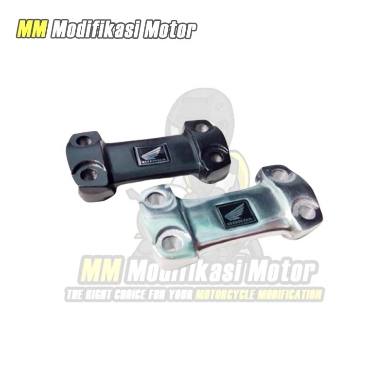 Klem Stang Raiser CB150R Old Hitam dan Silver Motor Honda CB150R Tiger Megapro
