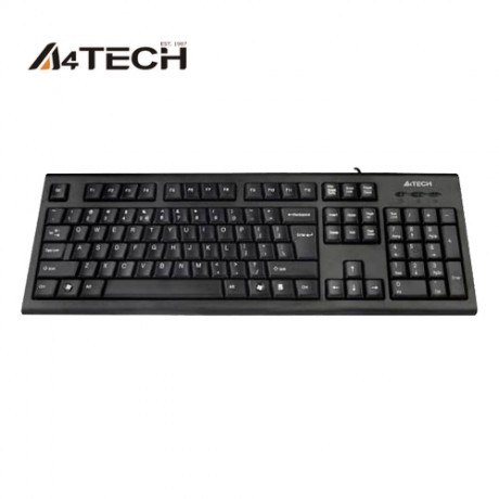 KEYBOARD PS2 A4TECH KRS - 85 NATURAL A ROUNDED EDGE KEYBOARD PS2 (BLACK)
