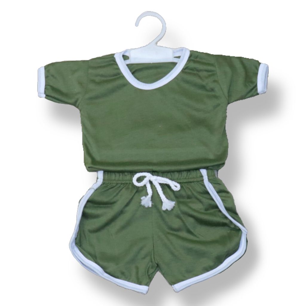 SETELAN BAJU RINGER CUPA ANAK / SETELAN ANAK POLOS / SETELAN UNISEX ANAK / SETELAN RINGER ANAK P2