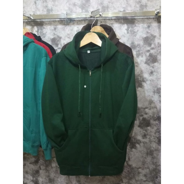 Hoodie Zipper / Sweater Resleting / Jaket Polos Unisex Size M - XXL