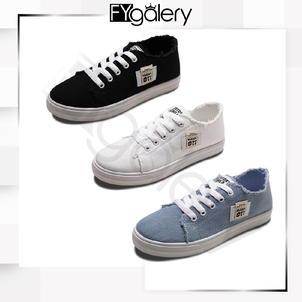 FYGALERY SHS003 SEPATU KETS JEANS SEPATU JALAN JALAN FASHION WANITA