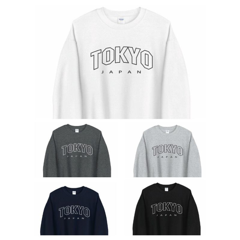 Sweater TOKYO Japanese Big Size S - XXXXXL(6XL) Sweatshirt OVERSIZE Crewneck Harajuku Kawaii Comfy Pria Wanita Jumbo 5XL 4XL 3XL 2XL XL L M