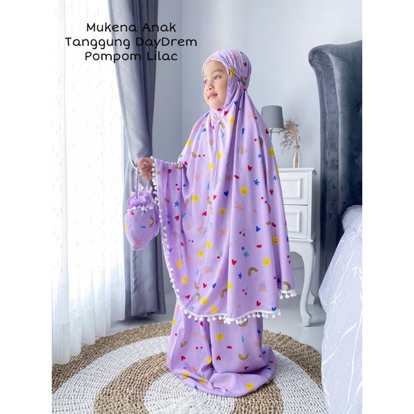 Mukena Anak Tanggung Rayon Fress Tas( Kerut Kening)
