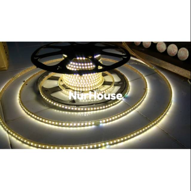 Lampu led strip meteran 3014 putih lampu selang led