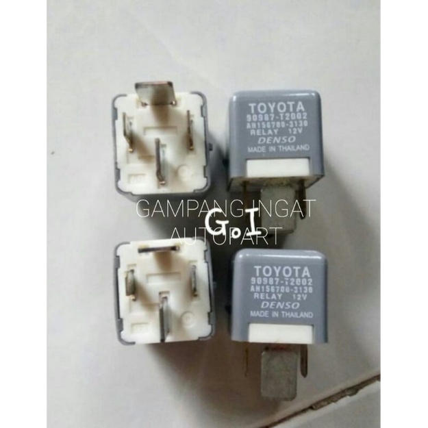Relay Kaki 4 12V Relay Lampu Relay Head Lamp Toyota Hilux Innova Avanza Yaris Vios HT130 1pc ORIGINAL