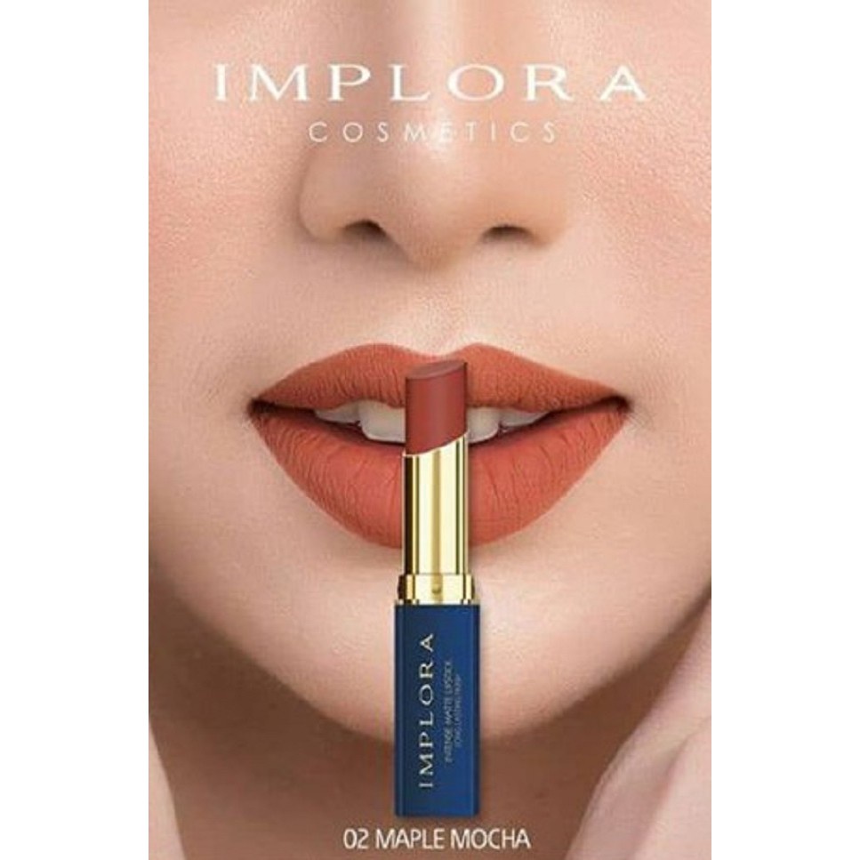 Implora Lip Matte INTENSE Lipstick Long Lasting Finish BPOM Lipstik Implora Lip Matte Implora