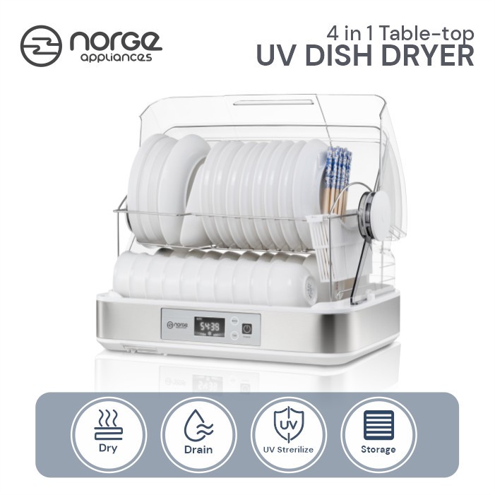 NORGE 4 IN 1 TABLE TOP UV DISH DRYER / NG-DD48UV