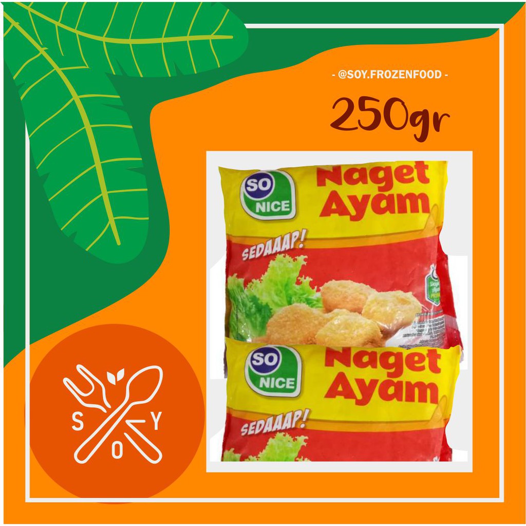 

NAGET AYAM SO NICE SEDAP 250 GRAM