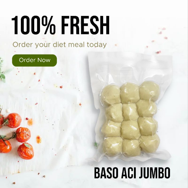 Baso Aci Instan Jumbo (Hanya Baso Saja)