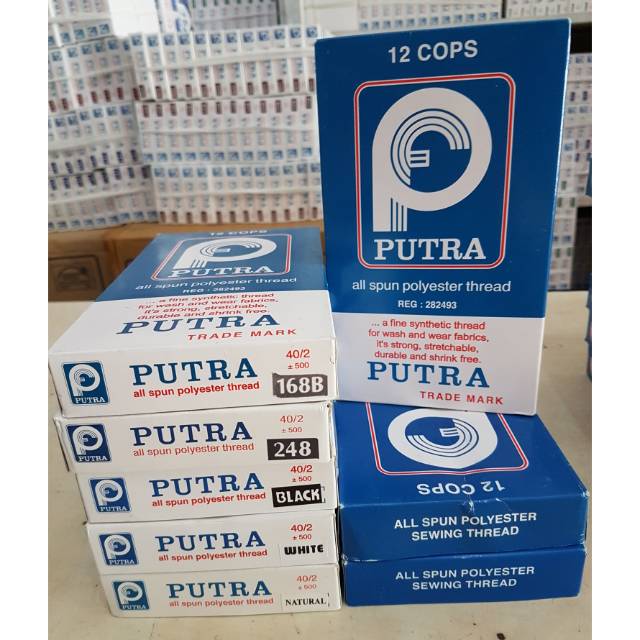 Benang Putra warna Hitam / Putih