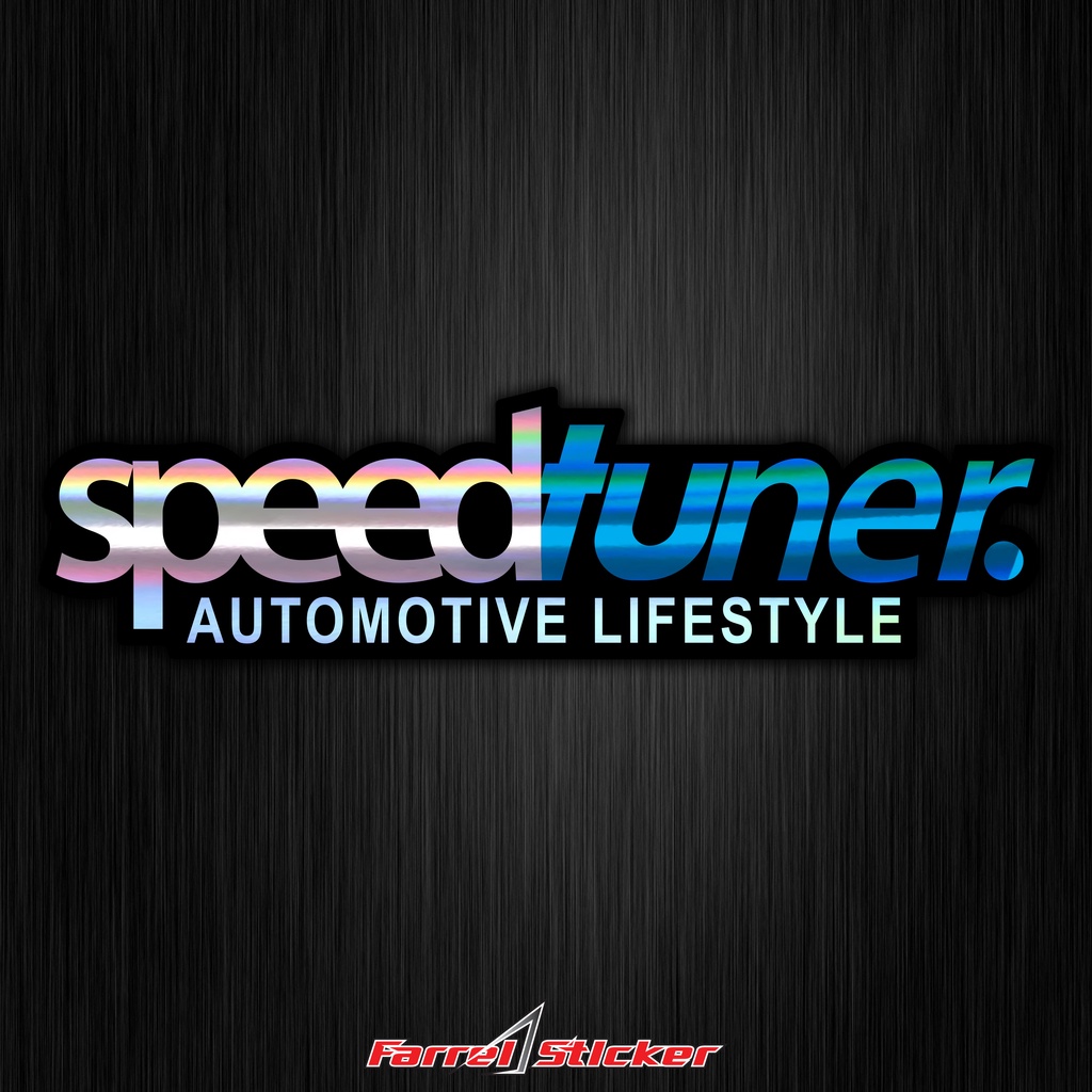 STIKER SPEED TUNER STICKER SPEEDTUNER 12 CM PrintCut