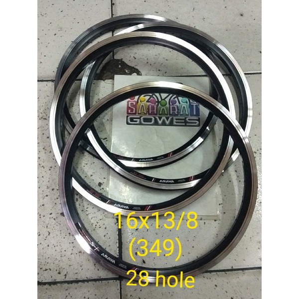 Rims araya 16x13per8 double wall - RIMS araya 16-349 araya Alloy doublewall - Rims 16 araya balap