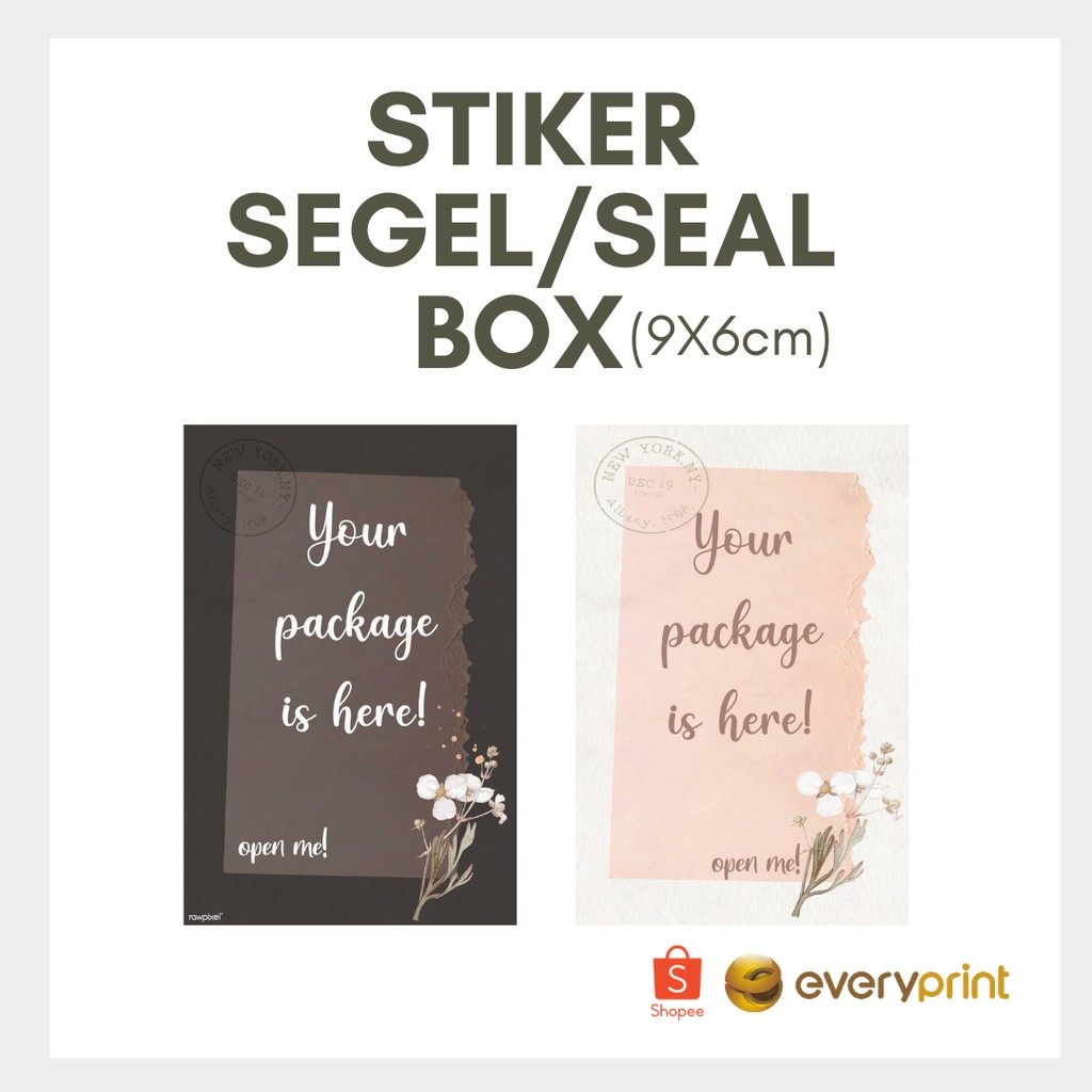 

(9x6cm) Stiker Segel Seal Kemasan Online Shop Packing Murah