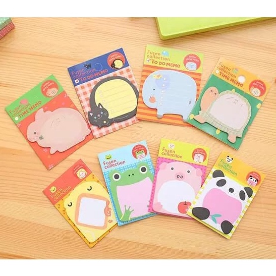 STICKY NOTES ANIMAL // Post It Note Karakter // Memo Kertas Tempel Binatang // ATK Lucu Murah COD