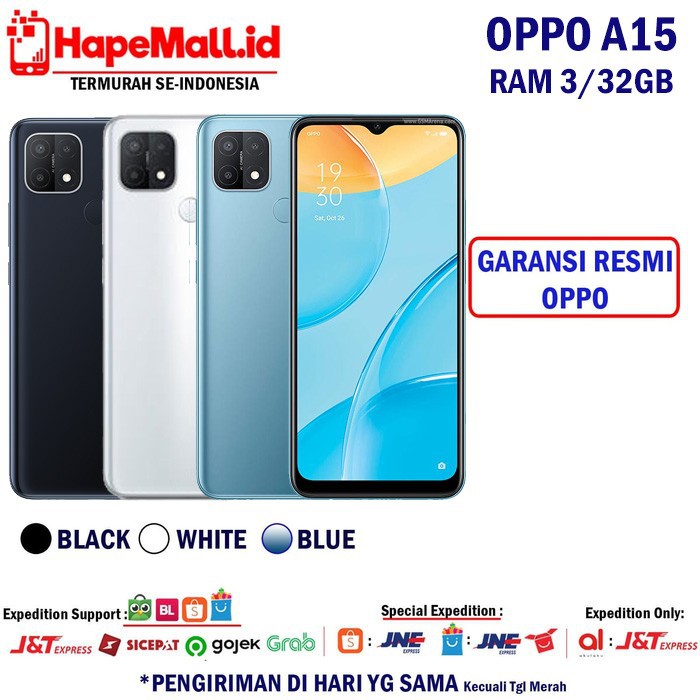OPPO A15 RAM 3/32GB GARANSI RESMI OPPO INDONESIA TERMURAH