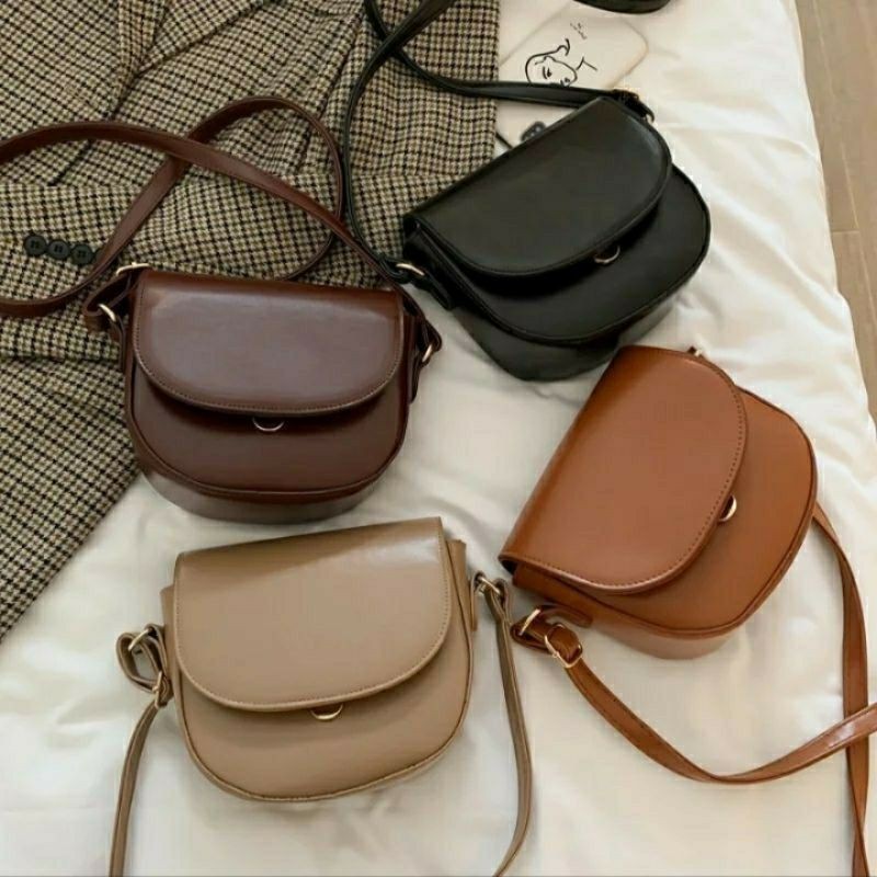 MURAH BANGET!!! TAS SELEMPANG WANITA TAS OVAL SIMPLE MODEL TERBARU DAN TERMURAH