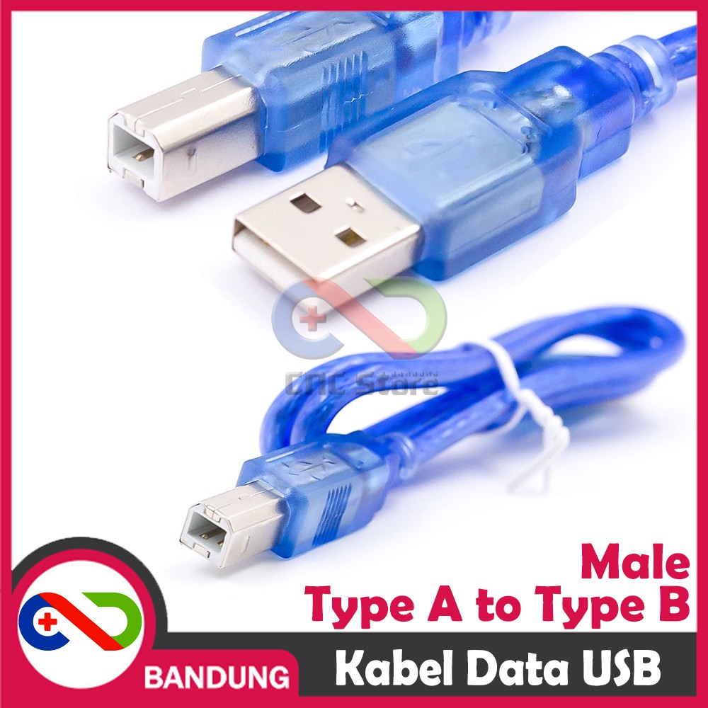 USB 2.0 CABLE KABEL DATA PRINTER TYPE A TO B MALE TO MALE 30CM