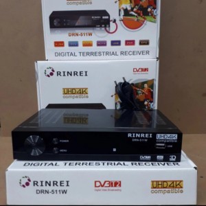 TERBARU DVB T2 Set Top Box Digital Tv Receiver RINREI DRN-511 FREE DONGLE