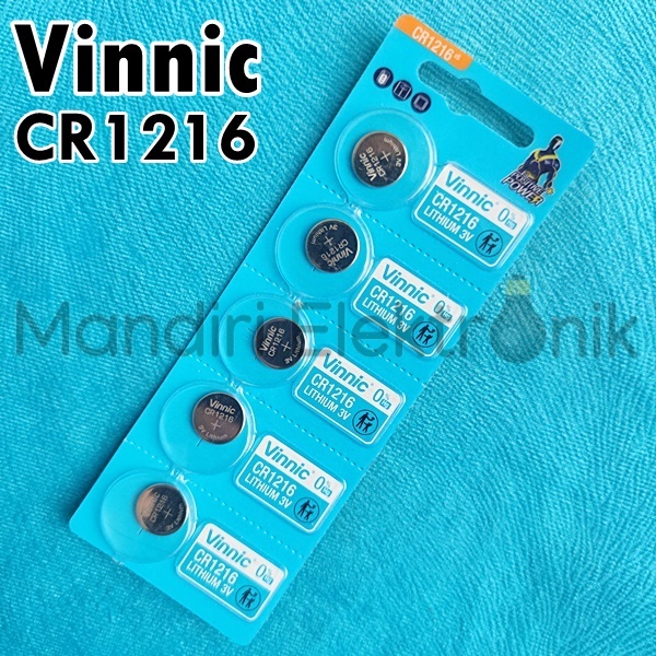 Baterai CR1216 Vinnic - Baterai Kancing CR 1216 3V Vinnic Original - Baterai Jam Tangan CR1216 Vinnic