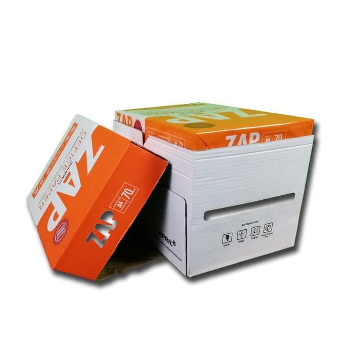 

Kertas A4 Hvs 70 Gram Zap - 1 Dus/ 5 Rim/2.500 Lembar - Print Faster Bengbengstar1