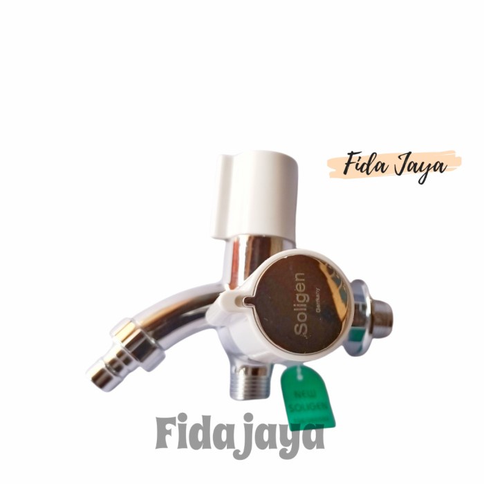 kran double soligen/kran shower soligen 1/2" /kran cabang plastik