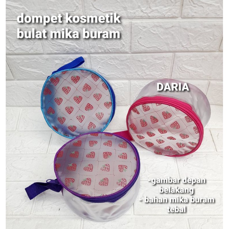POUCH TRANSPARAN BENTUK BULAT