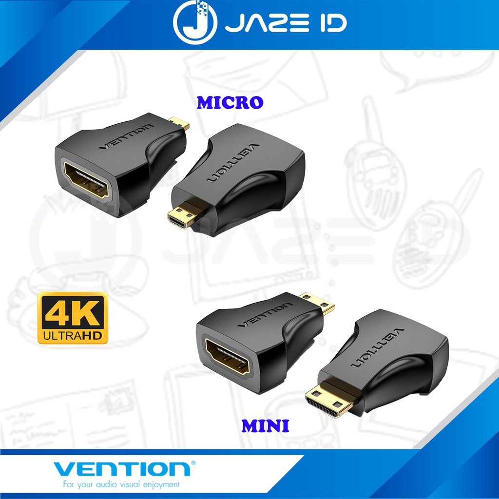 Vention Adapter HDMI Female to Micro Mini HDMI Male 4K