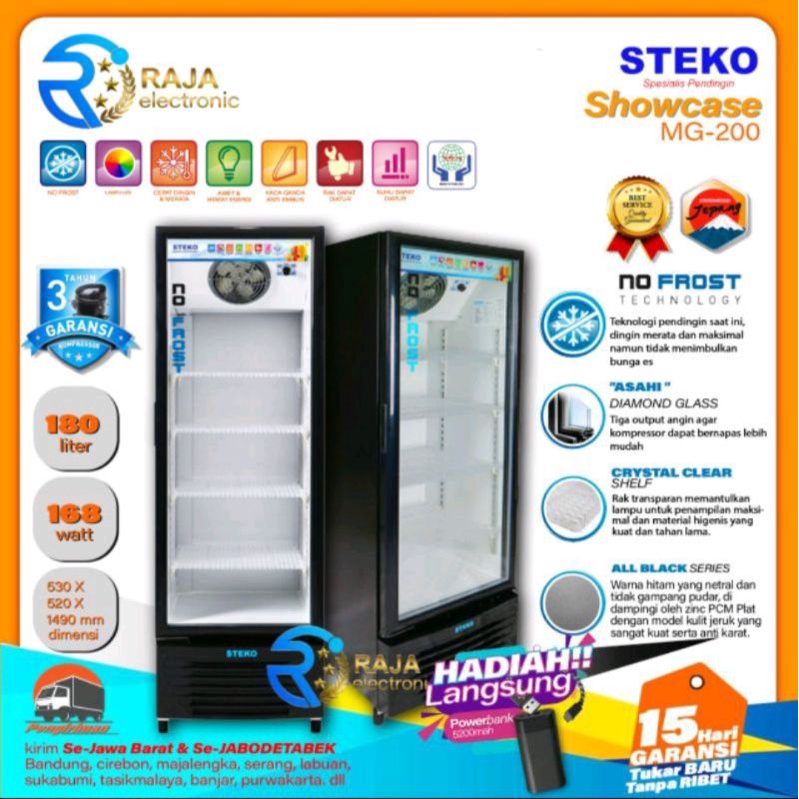 Showcase STEKO MG-200 5 Rak display cooler bergaransi resmi