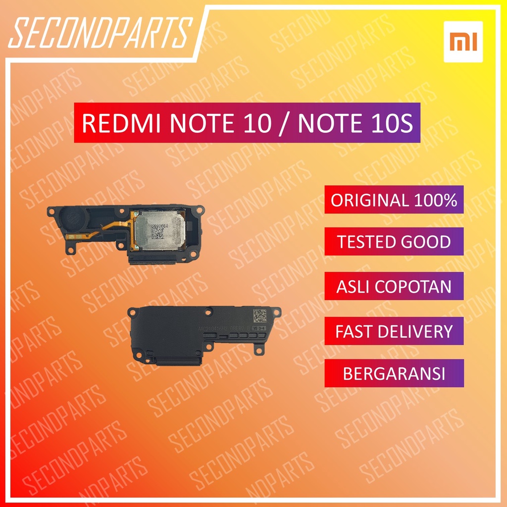 SPEAKER MUSIC BUZZER SUARA BUZER XIAOMI REDMI NOTE 10 / NOTE 10S ORIGINAL COPOTAN