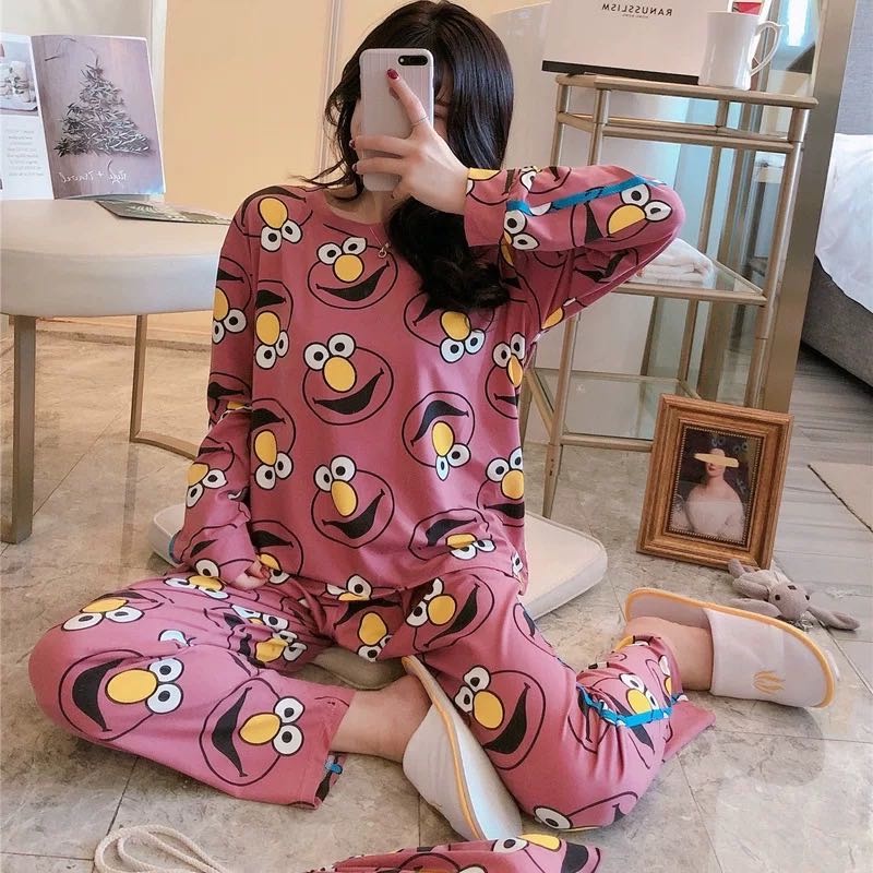 baju tidur wanita import karakter Import premium /lengan pjg/ PP-PP 30