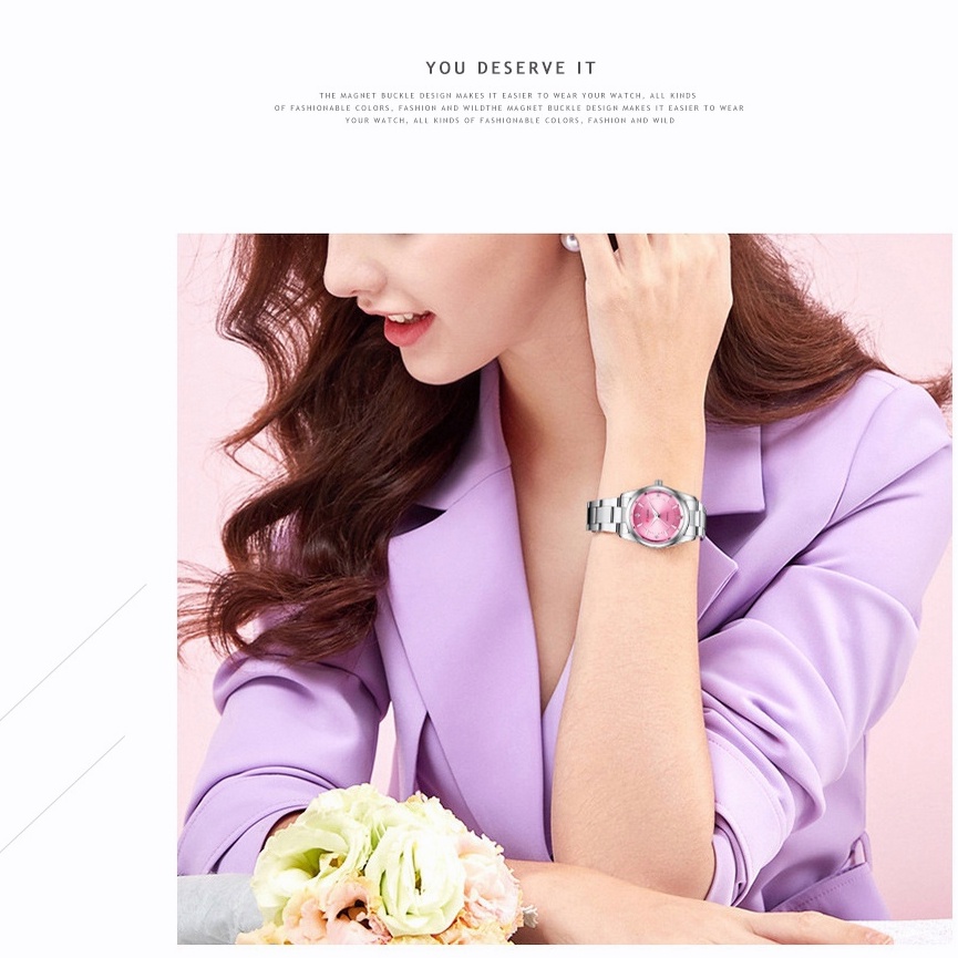 ARLANCH Jam Tangan Wanita 100% Original Fashion Kecil Simple Jam Cewek Quartz Anti Air Murah Arloji Tangan Terbaru Watch Perempuan 310-3