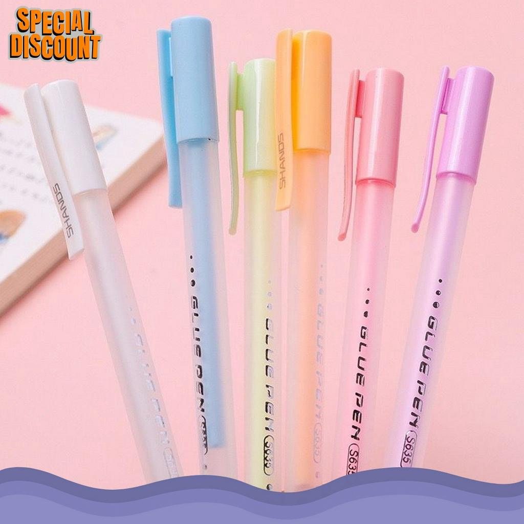 

NEW VARIAN PULPEN LEM KERTAS WARNAWARNI LEM KERTAS CEPAT KERING GLUE PEN COLOUR STICK