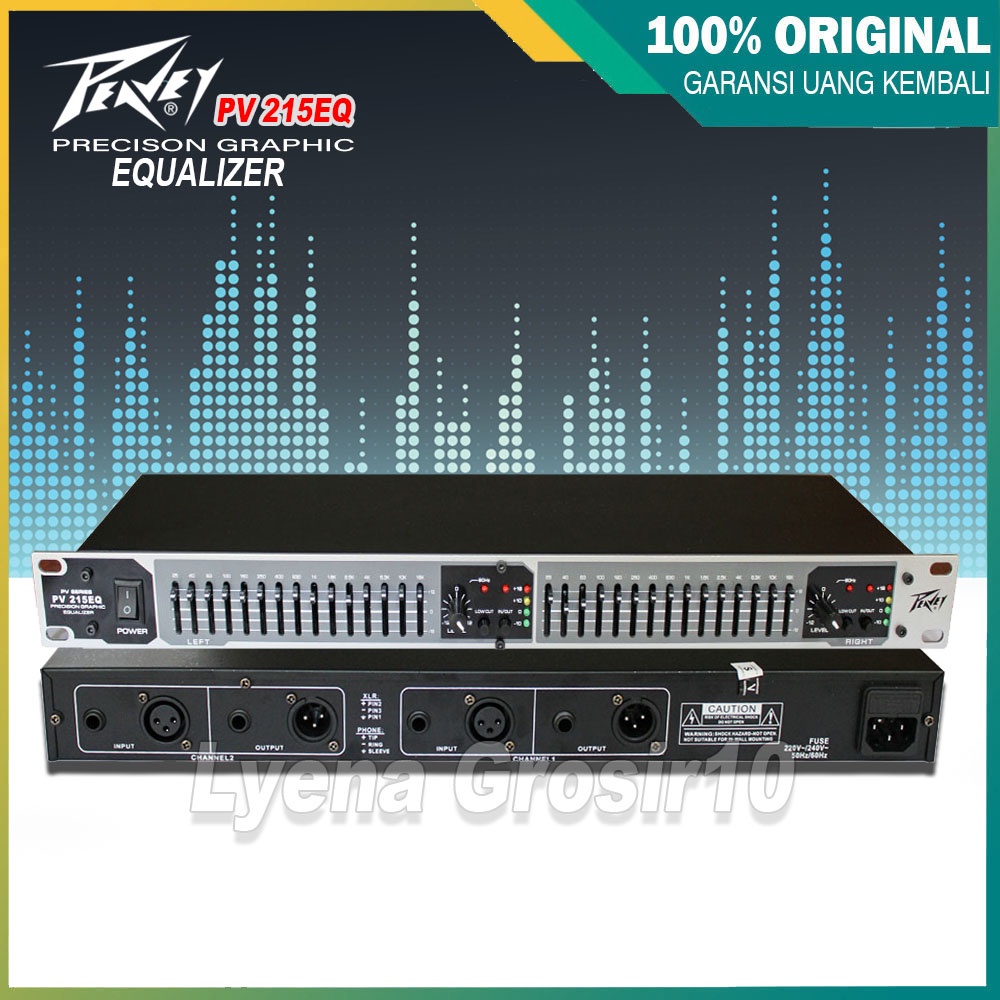 EQUALIZER PEAVEY PV 215EQ 15 BAND STEREO GRAPHIC EQUALISER PV 215 EQ PV215EQ