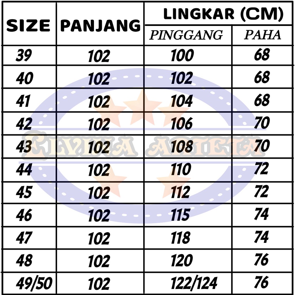 Celana Chino Rip Panjang Pria Jumbo Big Size 39-50 Casual Distro Premium Pinggang Karet