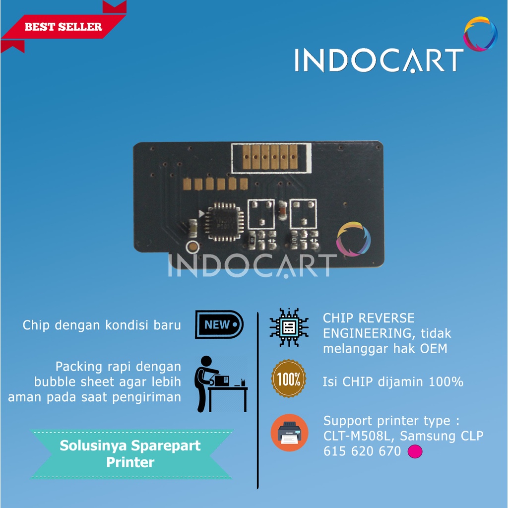 Chip CLT-K508L-C508L-M508L-Y508L-Samsung CLP 615 620 670 Toner